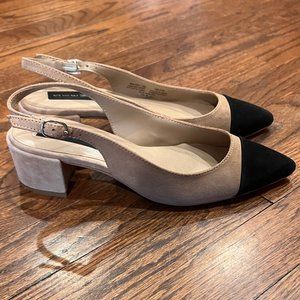 Steven Agent Slingback Cap Toe Pumps Size 7.5